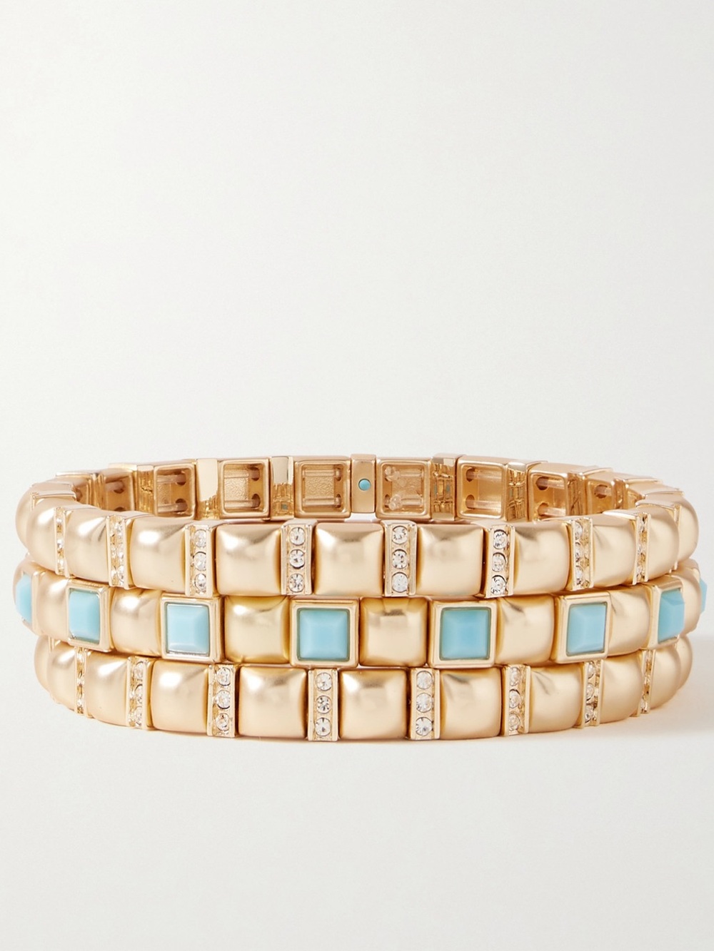 NWT Roxanne Assoulin set of three jeweled bracelets